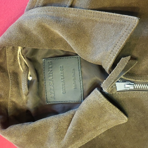 Allsaints suede halcrow jacket - Picture 3 of 3